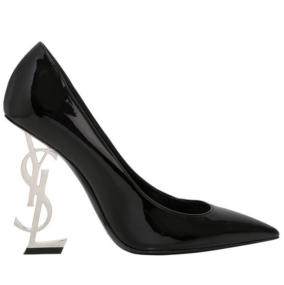 Saint Laurent | Shoes | Nib Saint Laurent Black Patent Opyum 1 Pumps ...